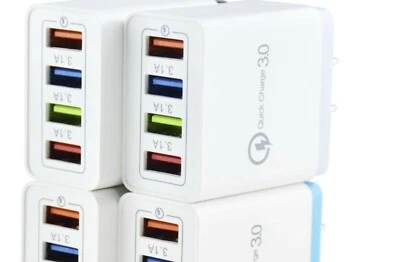 Зарядные устройства USB мульти 4 порта дорожные настенное зарядное устройство USB Apple Android (2 шт.) - Изображение 1 из 4