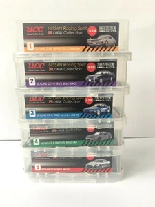 UCC Nissan Racing Spirit Collection GT-R KPGC R31 R32 R35 Diecast Set of 5 Japan - Picture 1 of 10