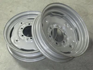 2 WHEEL RIMS 4.5X16 FOR ALLIS CHALMERS 160 170 175 180 185 190 190XT 6060 6070 - Picture 1 of 5