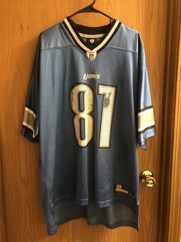 Reebok 2009 Calvin Johnson Detroit Lions NFL Jersey Size XL Megatron Cover