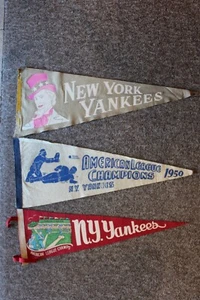 40er bis 50er Jahre New York Yankees Wimpel. - Bild 1 von 2