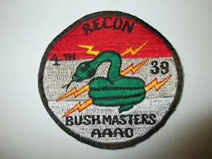 b7163 Vietnam US Army Recon 4th 39 AAAO Bush Masters IR40C - Picture 1 of 3