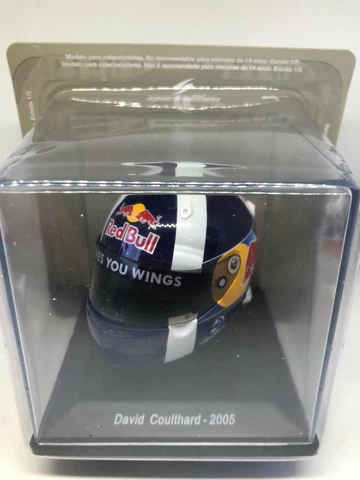DAVID COULTHARD RED BULL 2005 FORMULA 1 MINI HELMET (SCALE 1:5) BRAND NEW Cover