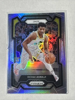 Ochai Agbaji 2023-24 Panini Prizm Silver Utah Jazz #92 - Image 1 of 4