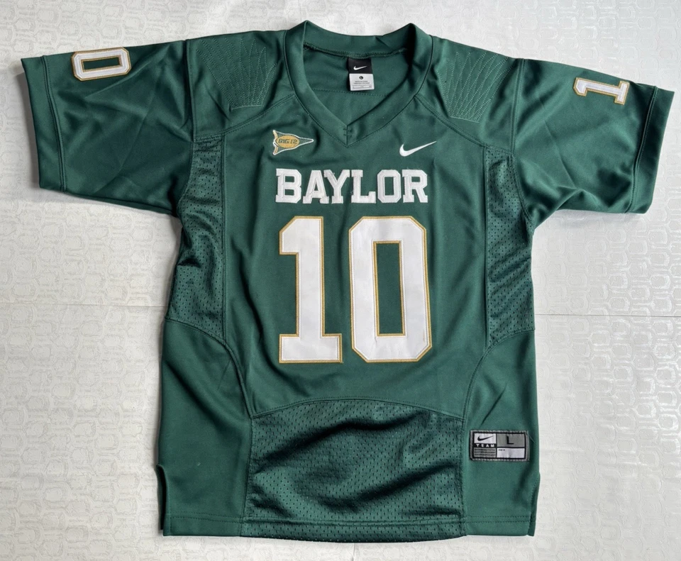 Camiseta Robert Griffin III Baylor University Bears Nike Juvenil Grande RG3 Verde Foto 1 de 4