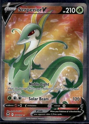 Serperior V 170/195 Full Art - Silver Tempest - Pokemon Card - NM - Image 1 of 2