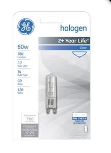 GE - T4 - G9 - 60w - Clear - 1ct - Picture 1 of 1