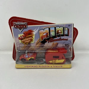 Mattel Disney Pixar Cars Mini Adventures Lightening McQueen & Trailer New Sealed - Picture 1 of 7