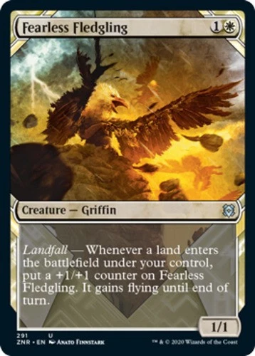 x1 Fearless Fledgling - Showcase - Zendikar Rising - NM - MTG - Image 1 of 1