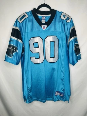 Camiseta Carolina Panthers Reebok Auténtica On Field Azul #90 Peppers (52) Foto 1 de 4