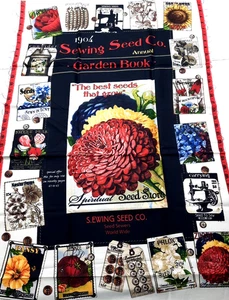 24x44 Fabric Panel Tidings of Great Joy 1904 Sewing Seed Garden QuiltingTreasure - Picture 1 of 6