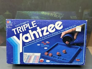1991 Triple Yahtzee Würfelspiel von Milton Bradley - komplettes Spiel - Bild 1 von 9