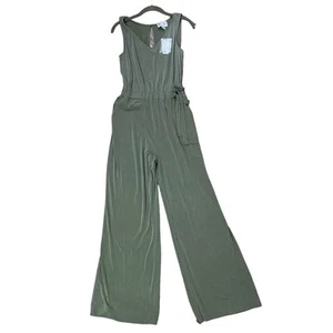 Anthropologie Saturday Sunday Peregrinate Belted Jumpsuit Moss Womens Xsmall - Picture 1 of 4