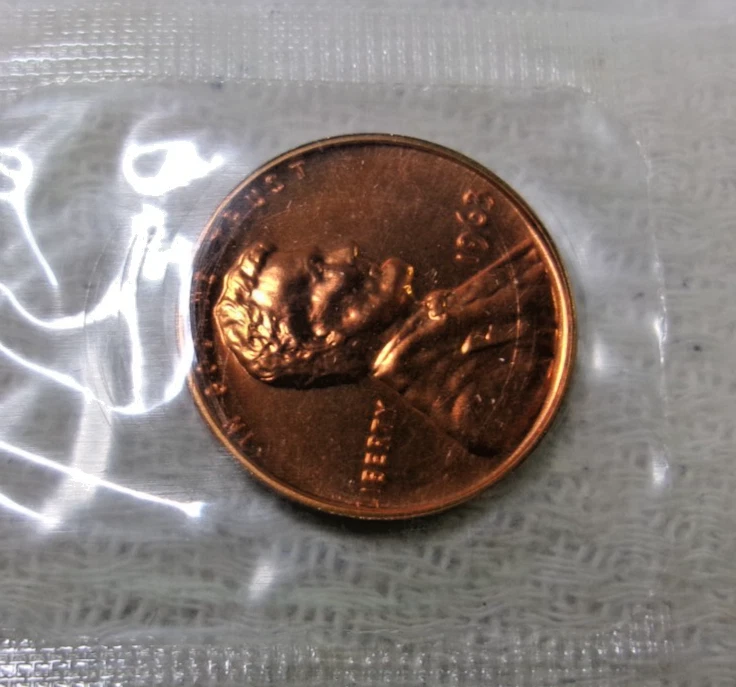 1963 P Lincoln  Cent in Original US Mint Proof Cello - Image 1 of 1