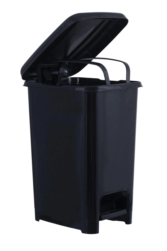 2.5 Gallon Black Slim Trash Can with Foot Pedal Step-On Garbage Can Mini - Image 1 of 1