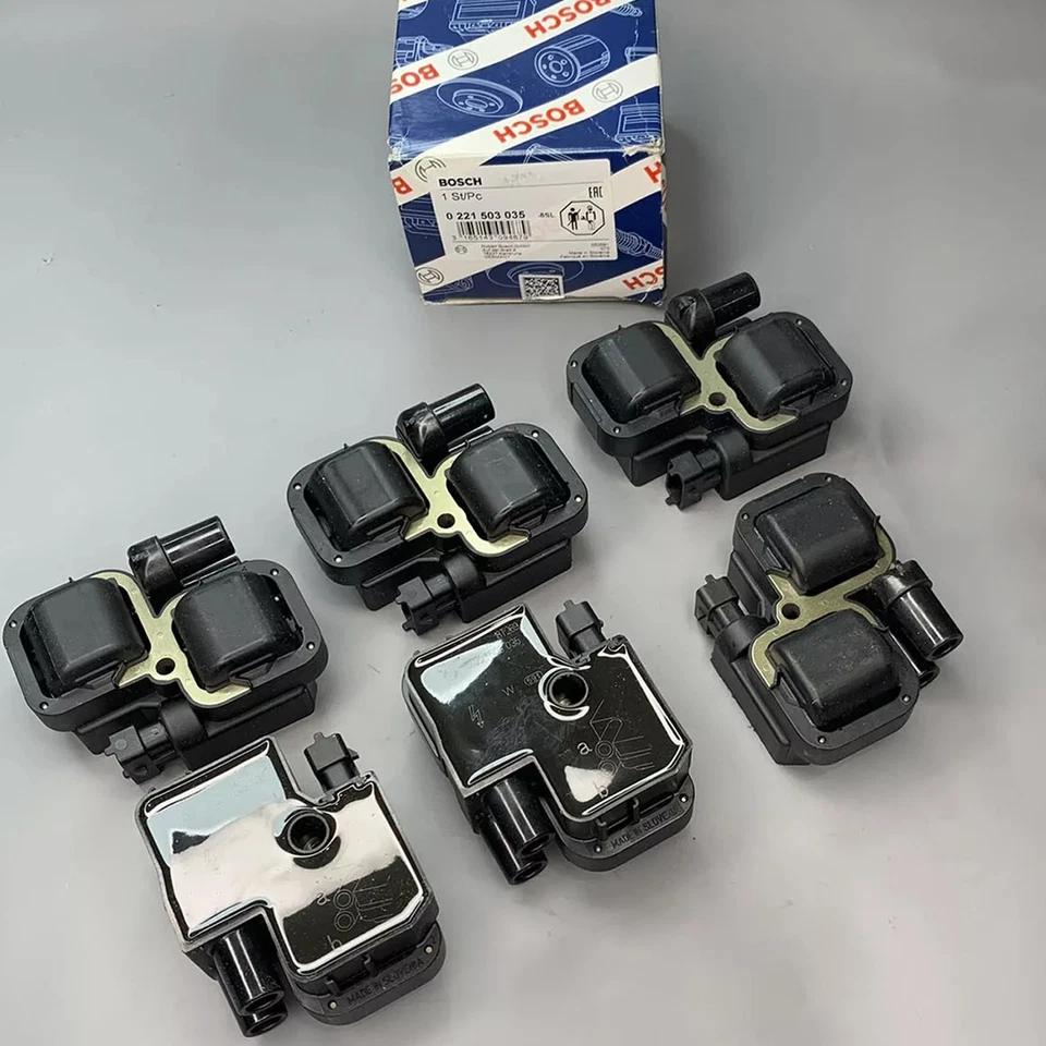 6Pack BOSCH Ignition Coil 0221503035 For Mercedes-Benz C CL CLK ML S Class - Image 1 of 4