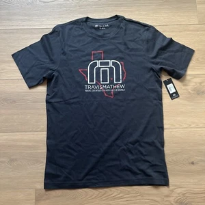 Travis Mathew Bucking Bull Tee Mens M Pima Cotton Golf Texas Crewneck T-Shirt - Picture 1 of 3