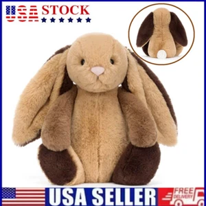 Jelly Cat Bashful Patchwork Brown Bunny Stuffed Animal NEW - Picture 1 of 8