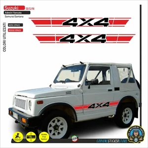 Set adesivi Suzuki Samurai Santana Fianco sportello fascia 4 x 4 SU SJ 14 - Imagen 1 de 1