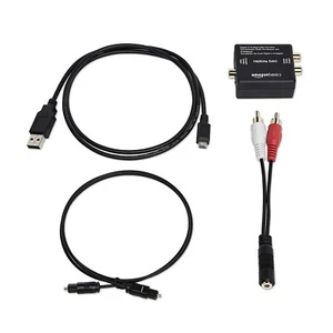 Digital Optical Coaxial Toslink Digital to Analog Audio Converter Adapter RCA - Picture 1 of 6