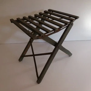Seat Stool Folding Belle Period Art Nouveau Deco Design 20th PN France N2851 - Picture 1 of 11