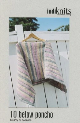 Indiknits Knitting Pattern by Amy Swenson - 10 Below Poncho - Image 1 of 2