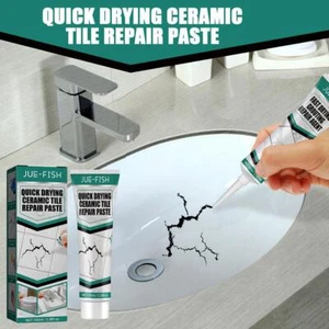 Kit de pasta de reparación de azulejos de cerámica secado rápido para bañera de inodoro de cerámica azulejos de EE. UU. A4W1 - Imagen 1 de 12