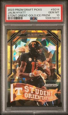 2023 PANINI PRIZM DRAFT PICKS STUDENT ORIENTATION  JALIN HYATT - Image 1 of 2