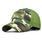 Mens USA Flag Patch Baseball Cap Camo Special Tactical Operator Forces Mesh Hats