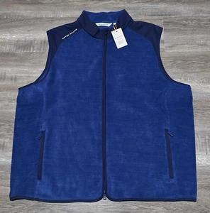 NEW Peter Millar Crown Sport Men's Size 2XL Full Zip Fleece Golf Fade Vest XXL - Picture 1 of 9