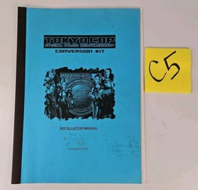 TOKYO COP CONVERSION KIT MANUAL SCHEMATIC - GAELCO - OEM Original - Coin Op - Image 1 of 2