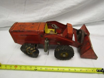 VINTAGE PRESSED STEEL CONSTRUCTION TRYCK DOZER LOADER PAYLOADER HOUGH NYLINT - Image 1 of 4