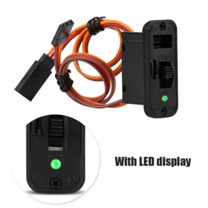 RC Resistente On Off Receptor Interruptor Con LED + Extra Carga Puerto Futaba Jr - Imagen 1 de 6