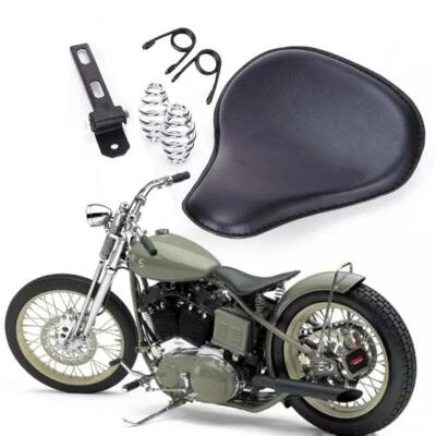 Motorcycle Solo Seat 3" Spring For Harley Davidson Sportster Yamaha V Star 1300 - Image 1 of 4