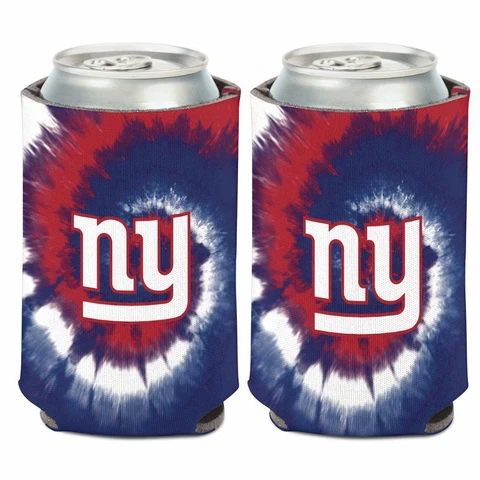 NEW YORK GIANTS 2 SIDED TIE DYE CAN COOLER/KOOZIE NEW AND OFFICIALLY LICENSED Cover
