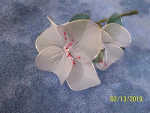 Hand Made Stocking Fabric & Wire Flower Home Decor - Picture 1 of 3