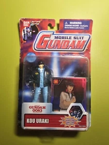 NUOVO 2001 Vintage Bandai Mobile Suit Gundam Action Figure Kou Uraki 0083 HTF - Foto 1 di 2