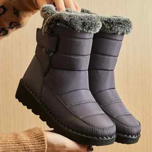 De Mujer Para Invierno Botas Zapatos Nieve Botines Impermeables Cálidas Felpa - Imagen 1 de 17