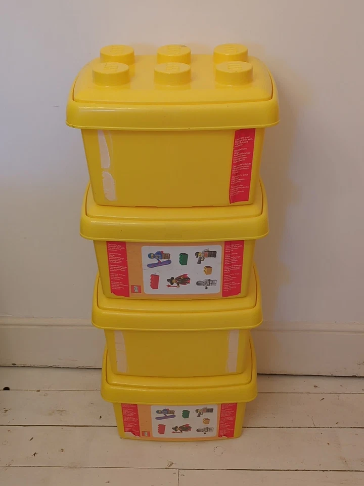 Vintage Stackable Lego Storage Tubs X4 4773 - Image 1 of 1