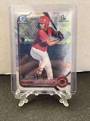2022 Bowman Braylin Minier Atomic Refractor 1st Bowman Chrome #BCP-93 - Image 1 of 2