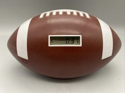 Banco de fútbol de plástico con pilas contador de dinero ¡Funciona muy bien! Foto 1 de 4