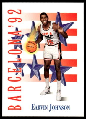 1991-92 SkyBox #533 Earvin Johnson BASKETBALL USA - Image 1 of 2