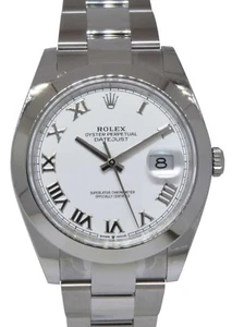 NEW Rolex Datejust 41 Steel White Dial Oyster Bracelet Mens Watch B/P '22 126300 - Picture 1 of 12