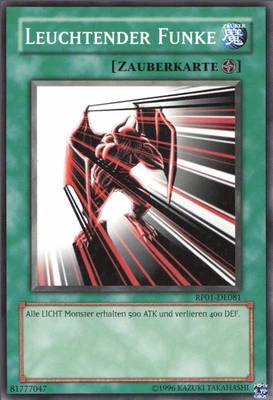 YuGiOh Leuchtender Funke RP01-DE081 Common NM unl. - Bild 1 von 2