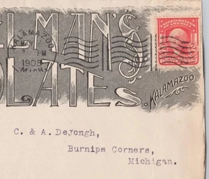 CHOCOLATES Y DULCES - COLLAR ESTAMPADO en MICHIGAN 2 CARAS ANUNCIO Cubierta + ¡GRAN CONTENIDO! - Imagen 1 de 3