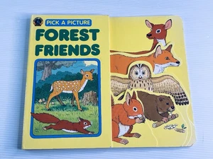 Vintage Pick A Picture Forest Friends 1989 Children’s Picture Book Board Book - Imagen 1 de 11