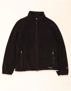 L.L.BEAN Womens Polartec Fleece Jacket UK 14 Medium Black Polyester CH01 - Picture 1 of 4