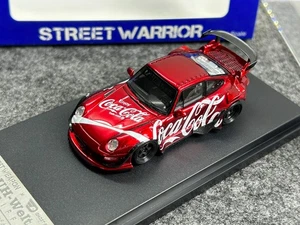 SW 1:64 Red Coke 911 RWB 993 Racing Sports Model Diecast Metal Car - Picture 1 of 9
