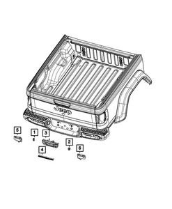 Genuine Mopar Rear Fog Lamp Left 68637539AA - Picture 1 of 4