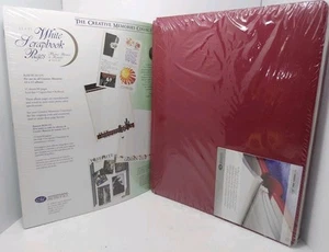 Creative Memories Red 12"x 15" Flex-hinge Scrapbook Album W/ 1 refill Page Pack - Picture 1 of 9